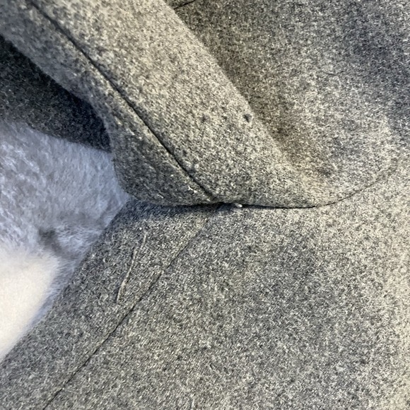 J Crew Mercantile Coat Womens Sz 8 Gray Wool-Blend City Stand-up Collar - Picture 4 of 10